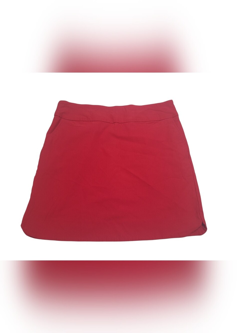⭐️ NWOT S.C. & C.O. Red Straight Mini Skort Sz 12